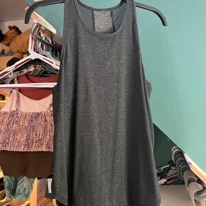 Gray All In Motion Tank Top with Racerback Design and Side Slits